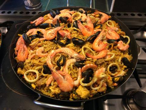 Paëlla généreuse et gourmande